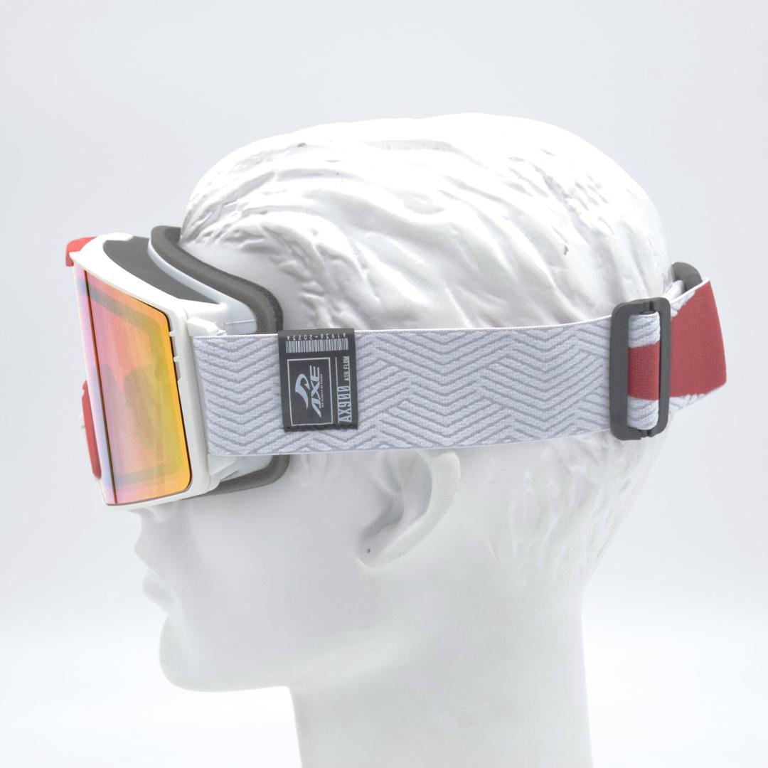 新品 AXE アックス ゴーグル 跳ね上げ メガネ対応 AX900-WCM WT
