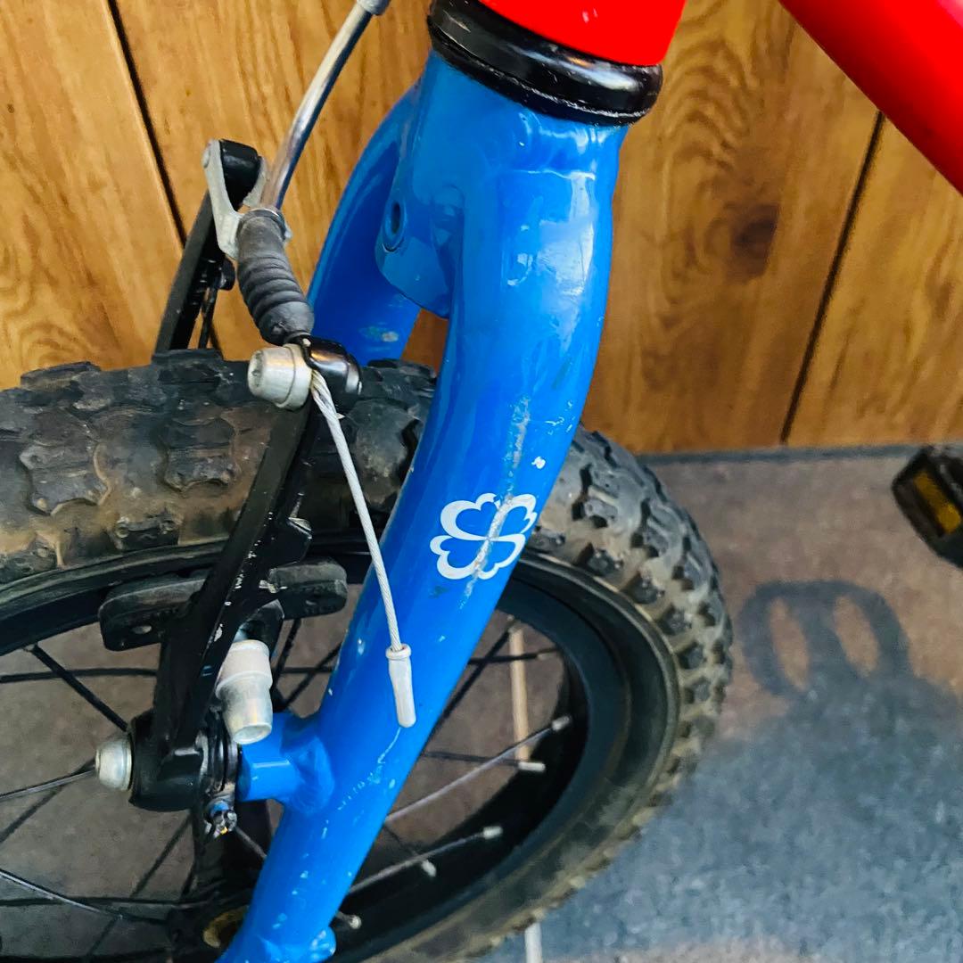 【送料込み】ヨツバサイクル ヒーローレッド 14インチ　ヨツバゼロ