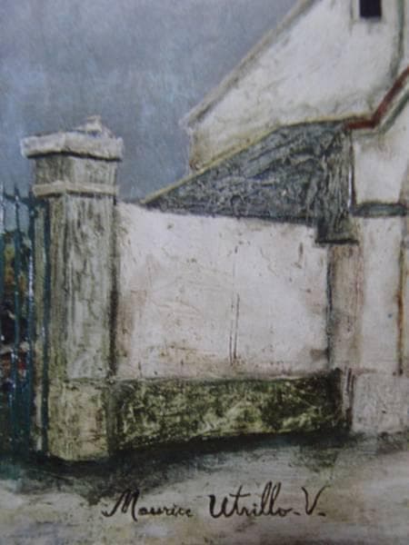 ユトリロ、MauriceUtrillo、ドゥーユ村、限定高級画版、新品額付
