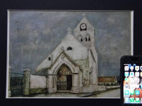 ユトリロ、MauriceUtrillo、ドゥーユ村、限定高級画版、新品額付
