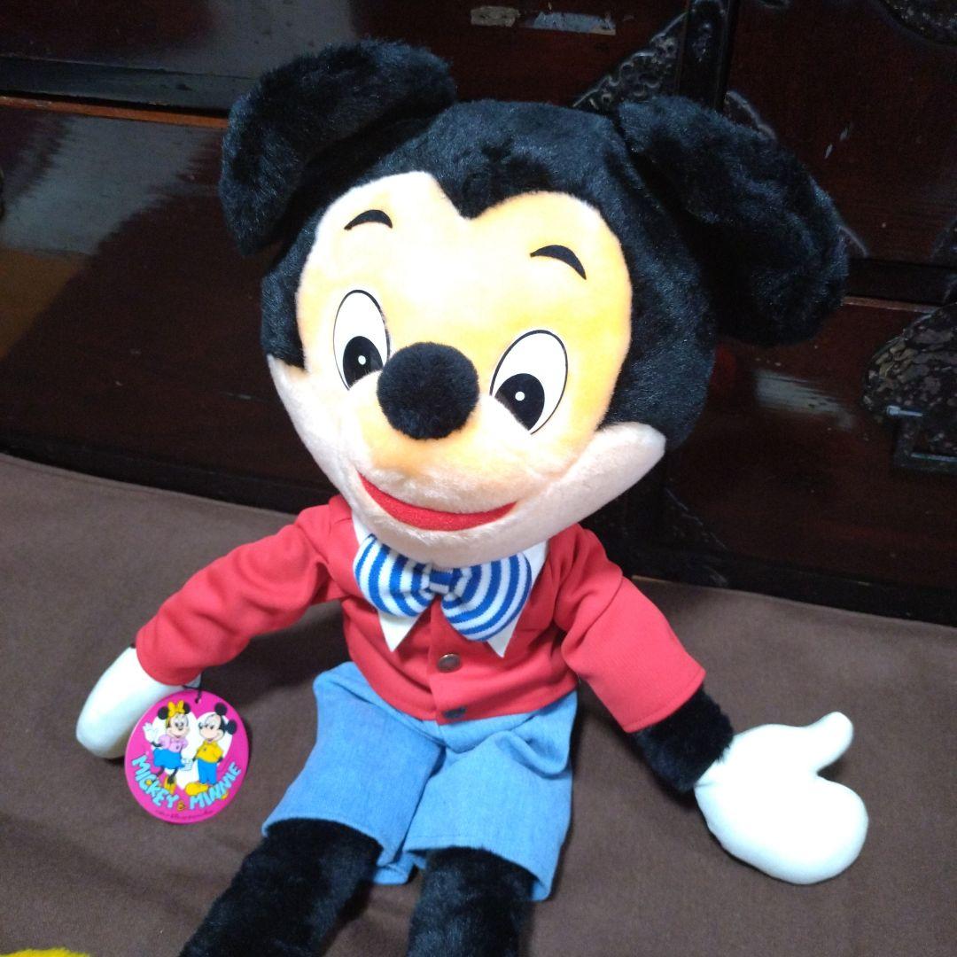 美品　ヴィンテージ【サンアンドスター】ミッキーマウス ぬいぐるみ 昭和レトロ