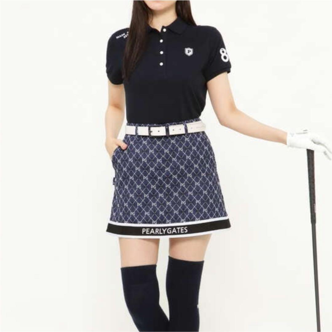 パーリーゲイツ ジャガード スカート アーガイル柄 ゴルフウェア 2021