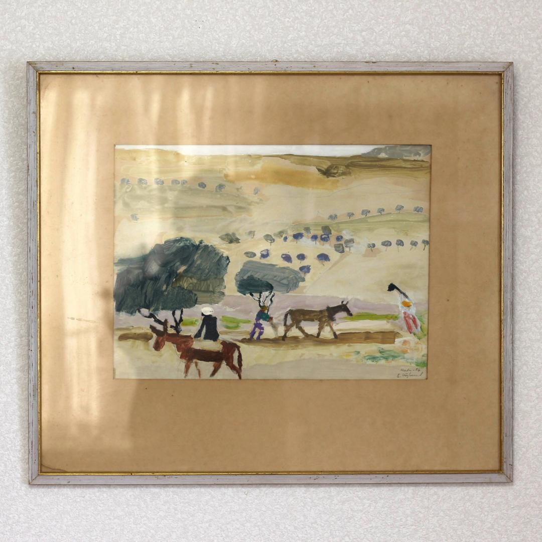 【一点物・超貴重】Erik Hoglund　エリックホグラン　油彩画　北欧アート