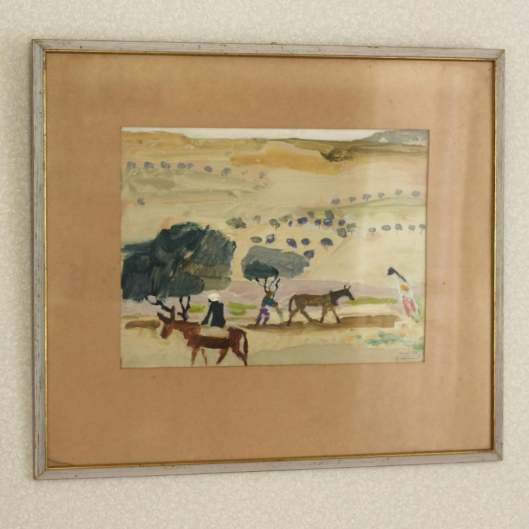 【一点物・超貴重】Erik Hoglund　エリックホグラン　油彩画　北欧アート