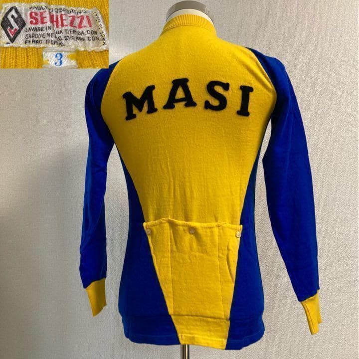 ヴィンテージ サイクル ロング ピュアウール ジャージ イタリア製 サイズ3