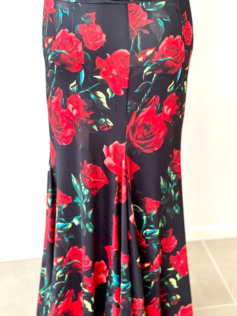 フラメンコのレッスンファルダ　ストレッチスカート　SーMサイズ