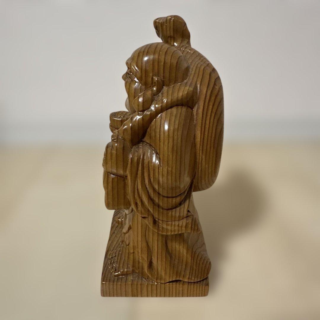 布袋様　置物　屋久杉　希少　入手困難