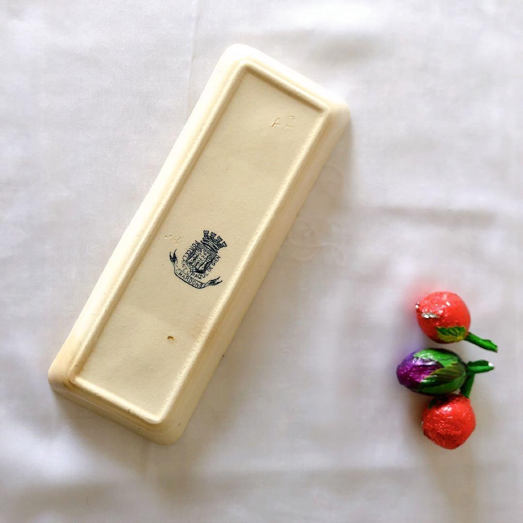 ジアン CACTUS サボテン トゥースディッシュ ブルー アンティーク食器