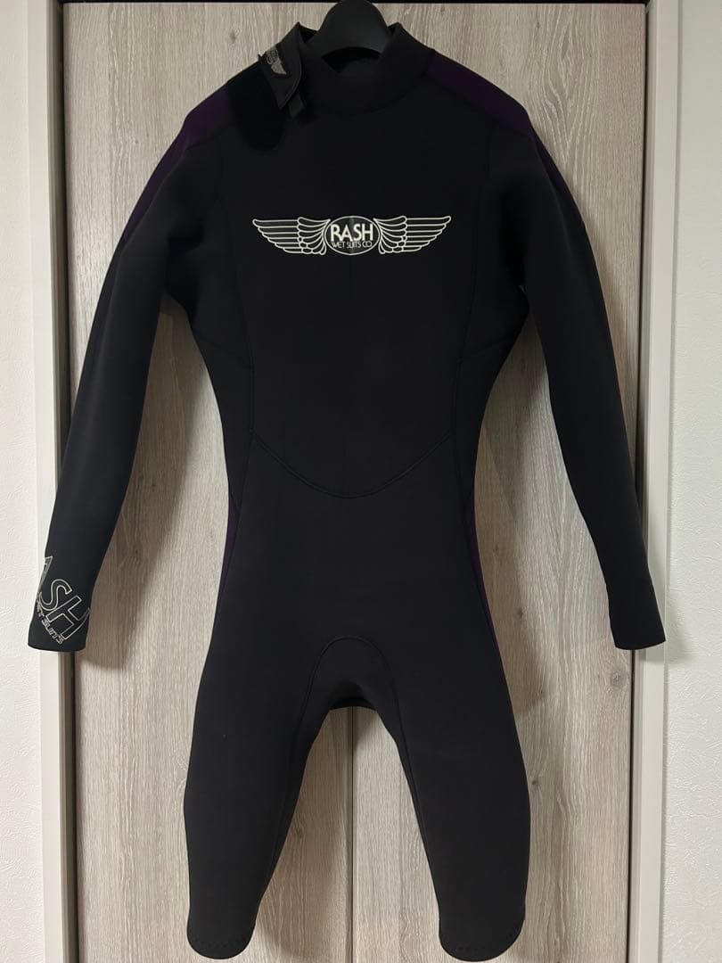 RASH ラッシュ ウエットスーツ ロンスプ 黒・紫