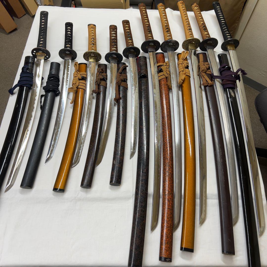 【ジャンク】模造10本セット 傷あり品 太刀脇差 日本刀現状品