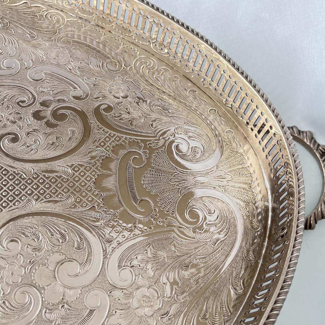 【Arthur Price】ギャラリートレー 53cm ハンドル 大型