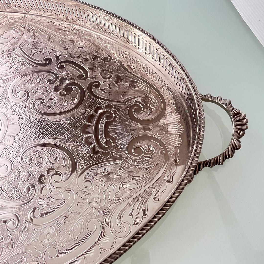 【Arthur Price】ギャラリートレー 53cm ハンドル 大型