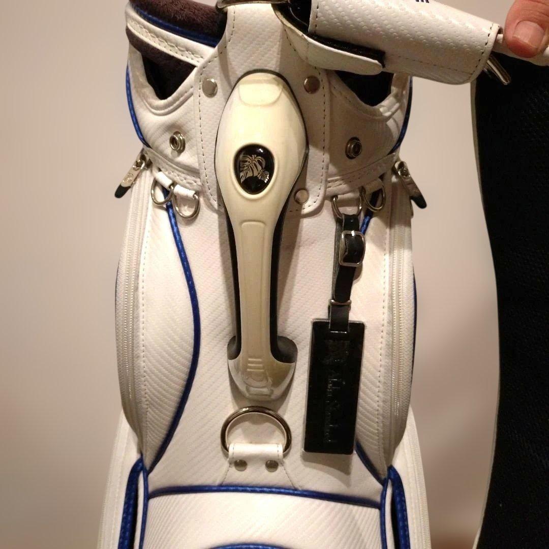 Aloha Standard ゴルフキャディバッグ ホワイト/ネイビー レア