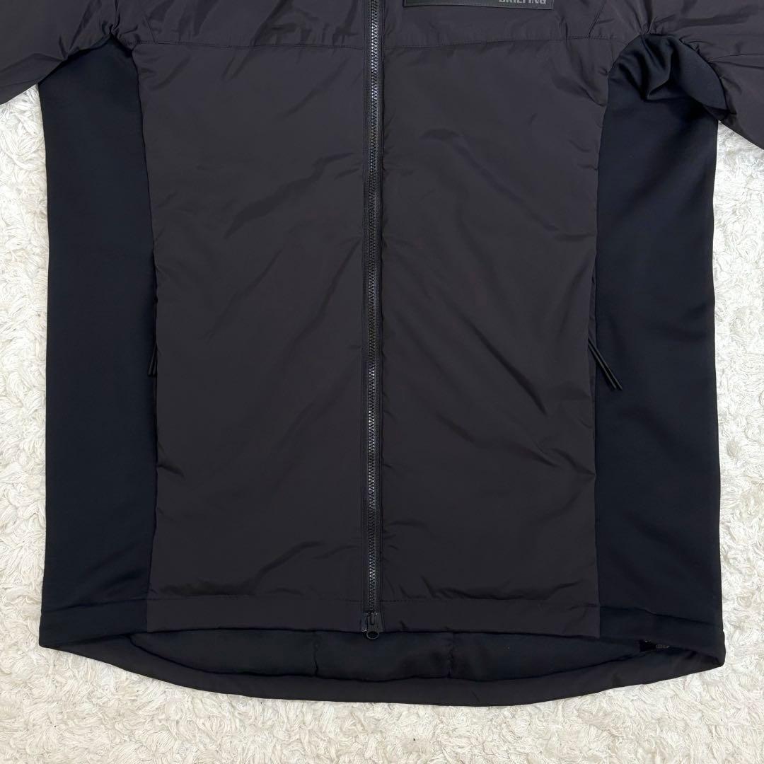 超希少✨ブリーフィング リモンタパッディドパーカ 中綿 L ブラック フード