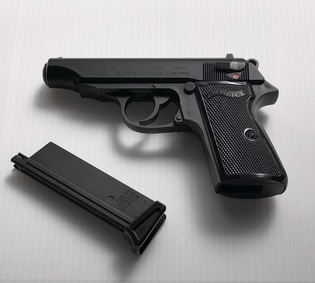 【美品】マルゼン　ワルサーPPガスブローバック ＋ 化粧箱(ppk/ppks可)