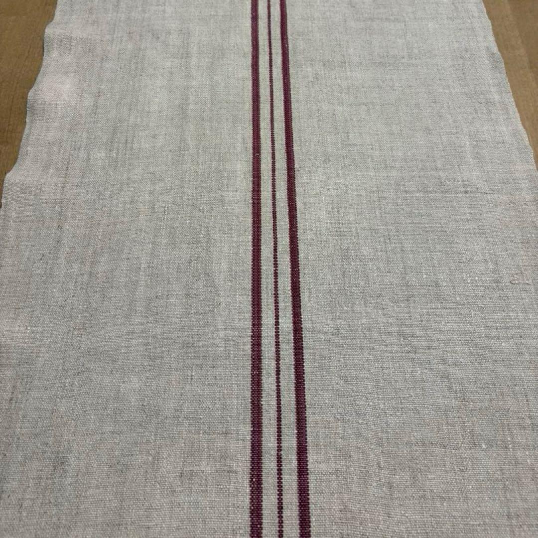 アンティーク　リネン　フランス　テーブルランナー