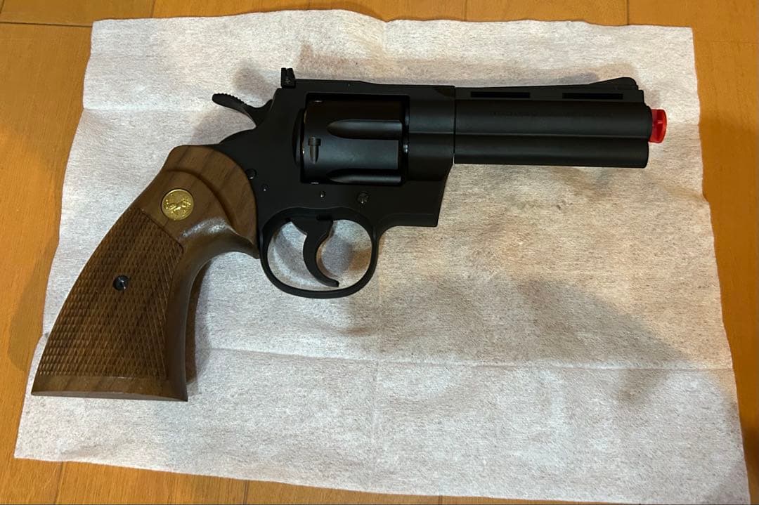 タナカコルトパイソンRモデルガスガン＆チェッカーグリップ