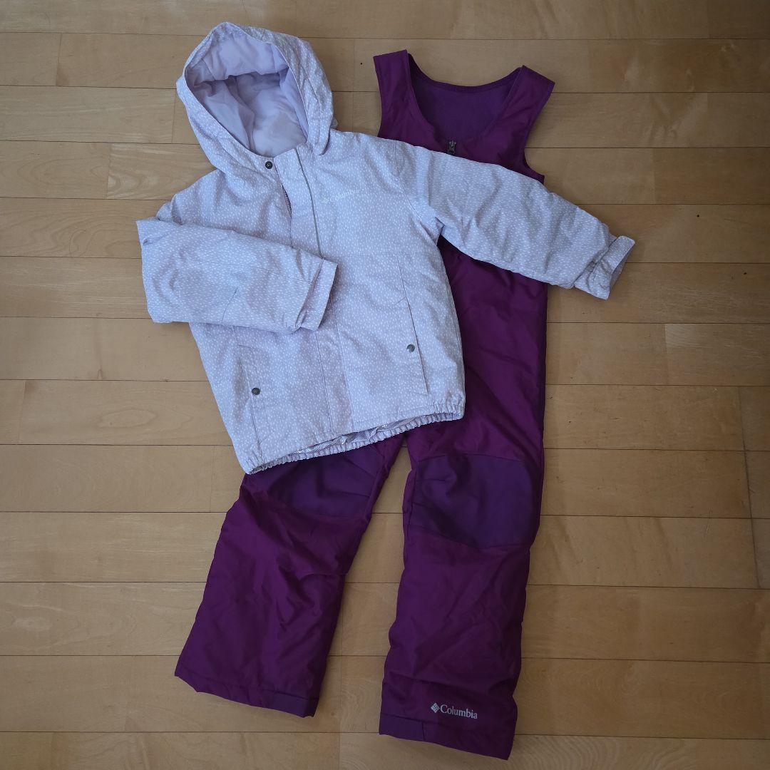 Columbia スノーウェア　紫　キッズ　 XS　120cm 6～7歳用