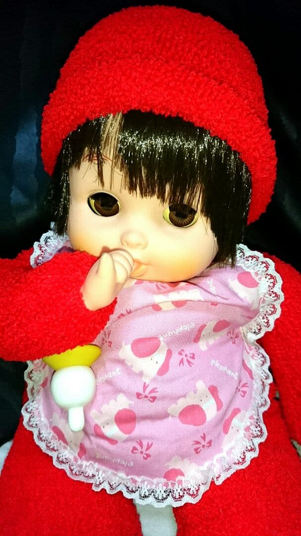 レア 新品 昭和 レトロ スリーピングアイ ベビー おしゃぶり 人形 赤ちゃん