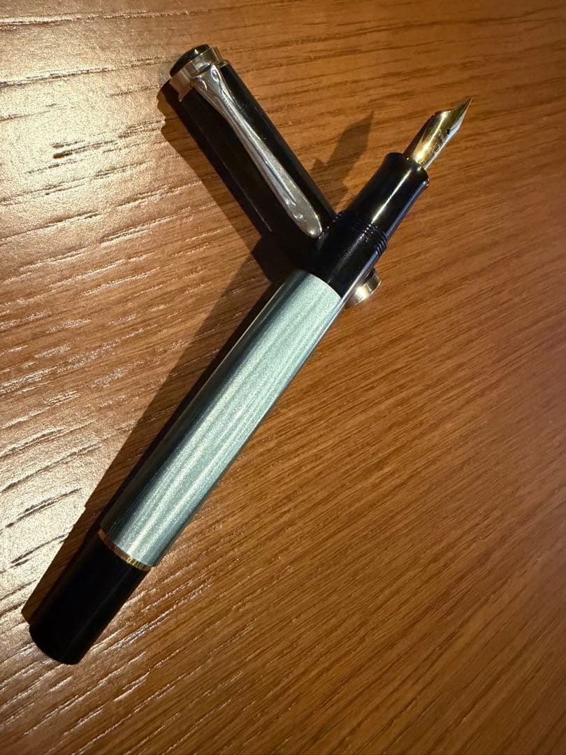 ペリカン 万年筆M200 EF マーブルグリーン