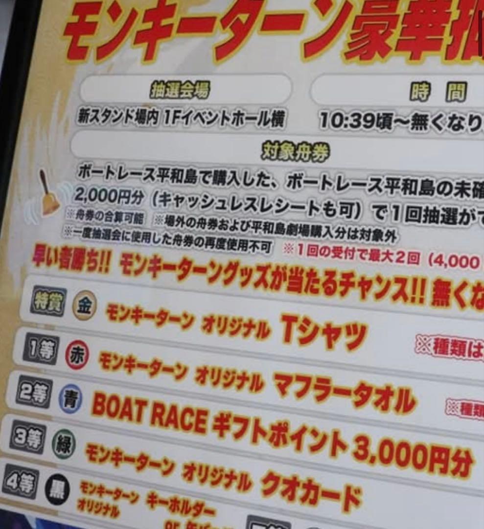 モンキーターン　ボートレース　 平和島 コラボ　Tシャツ　タオル　キーホルダー