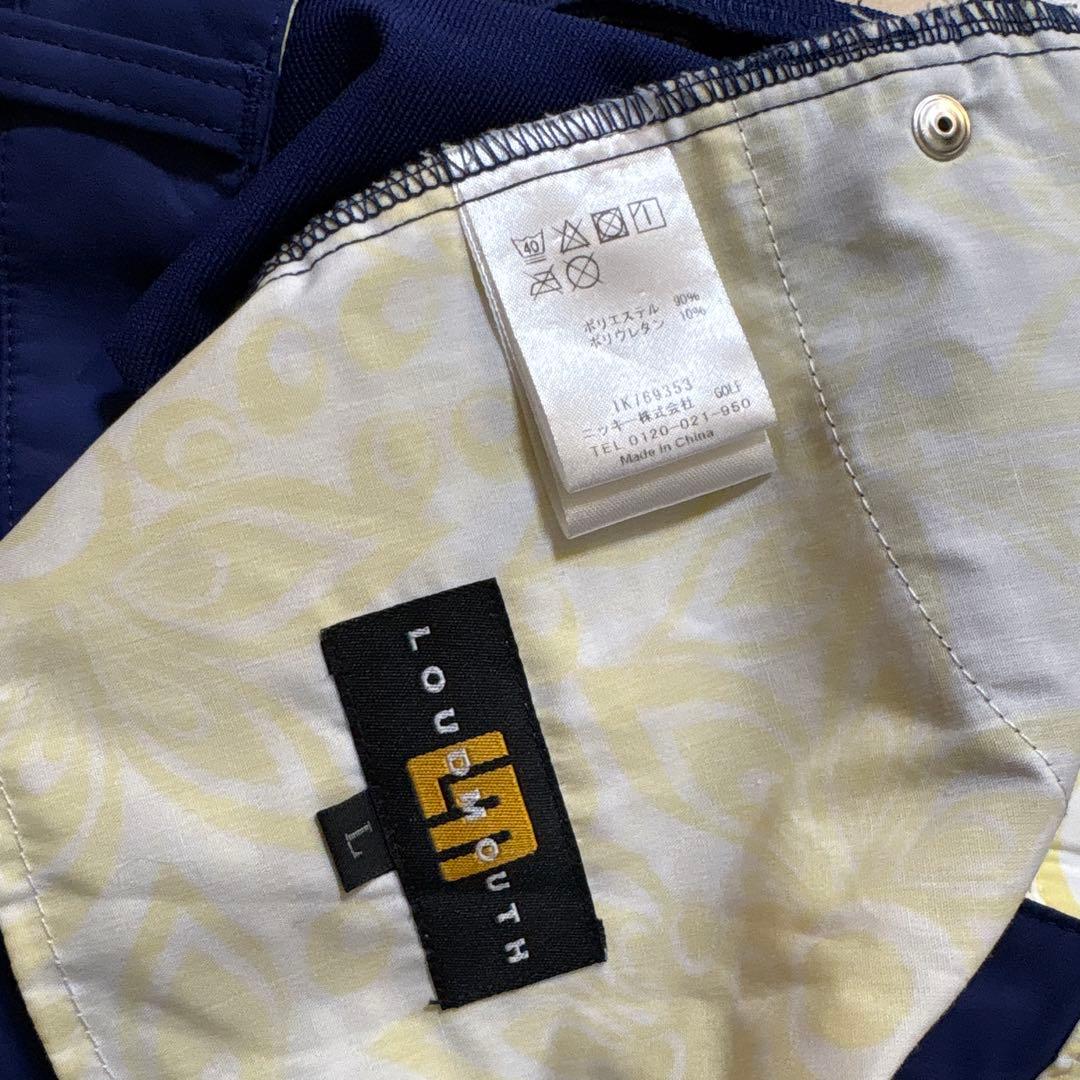 ラウドマウス　ゴルフ ポロシャツ パンツ 2点セット ネイビー　L/L