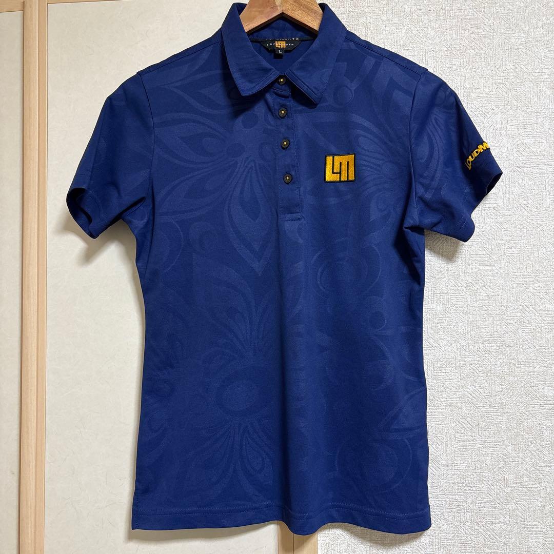 ラウドマウス　ゴルフ ポロシャツ パンツ 2点セット ネイビー　L/L