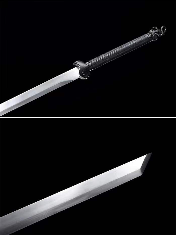 八卦戦刃（ブラックモデル）古兵器 武具　刀装具　日本刀　模造刀 居合刀