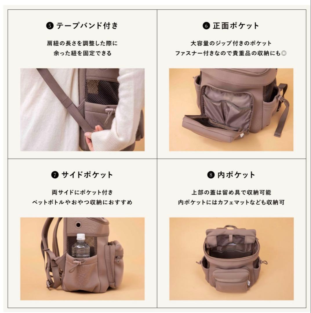 新品　CITYDOG ネオプレーンバックパックキャリー　Rサイズ　ブラウン