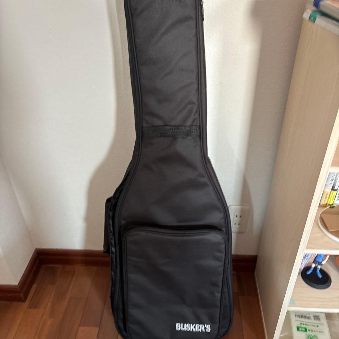 バスカーズエレキギター 青紫、付属品付き