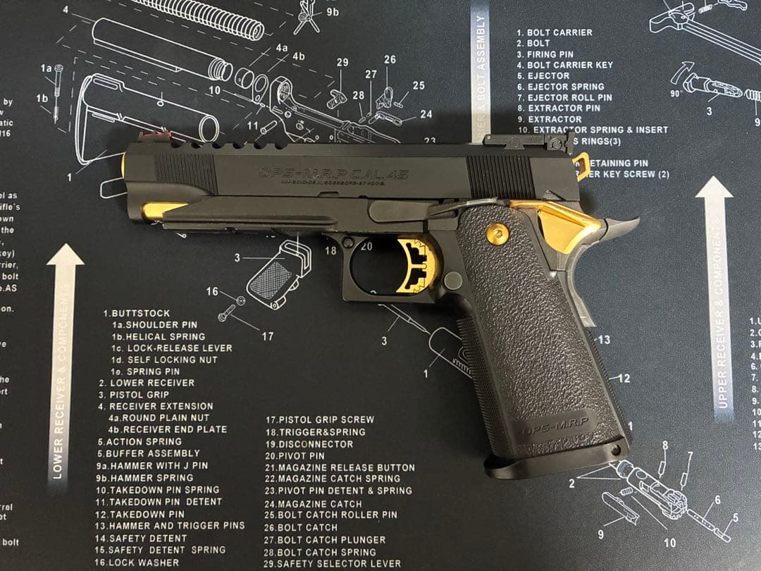 東京マルイ Hi-CAPA 5.1 ゴールドマッチ 本体＋マガジン4本セット