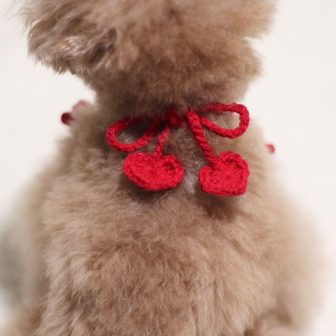 犬用・猫用　チョコがけハートの バレンタインビブ