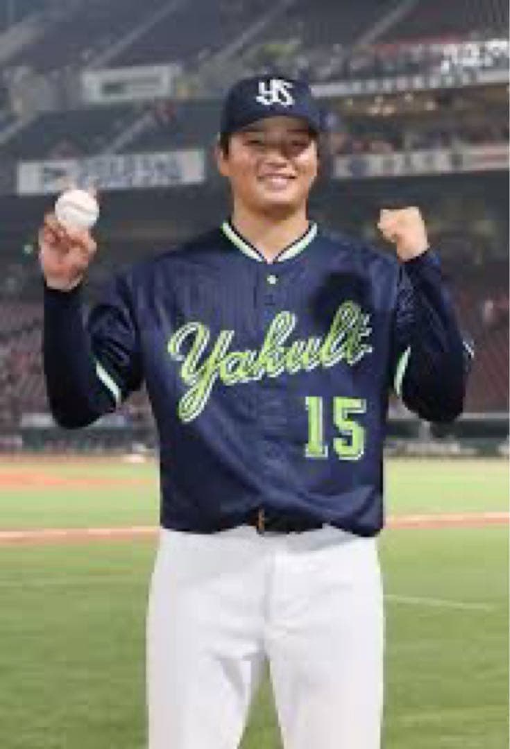 ヤクルト スワローズ 中村優斗プロ初勝利 記念 ユニフォーム Lサイズ