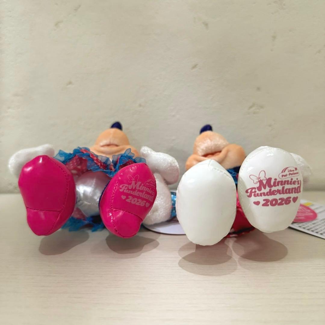 ミッキー　ミニー ぬいぐるみバッジ　セット　ぬいば　パルパル　ファンダーランド