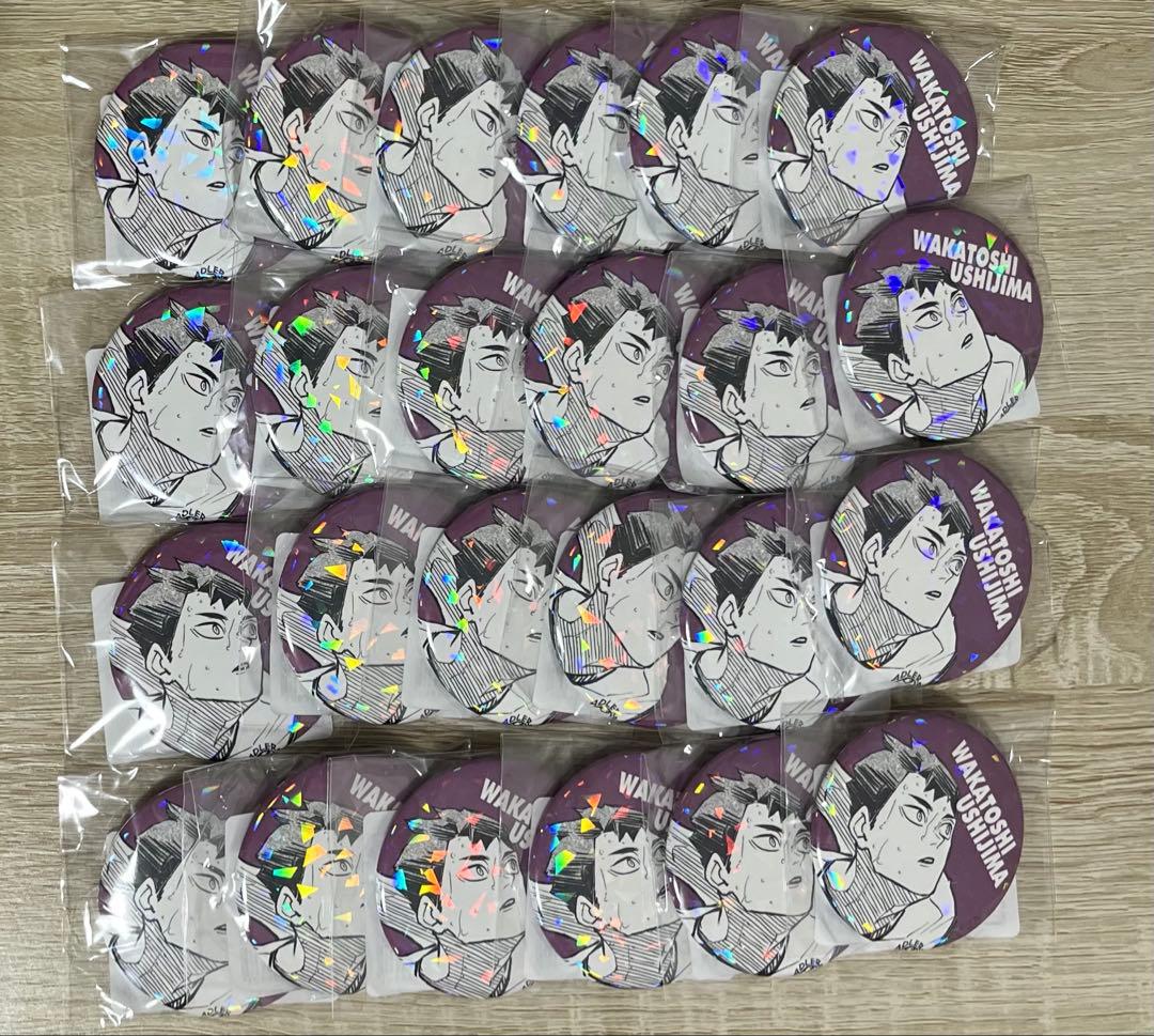 ハイキュー オールスター缶バッジ 牛島若利 24点セット