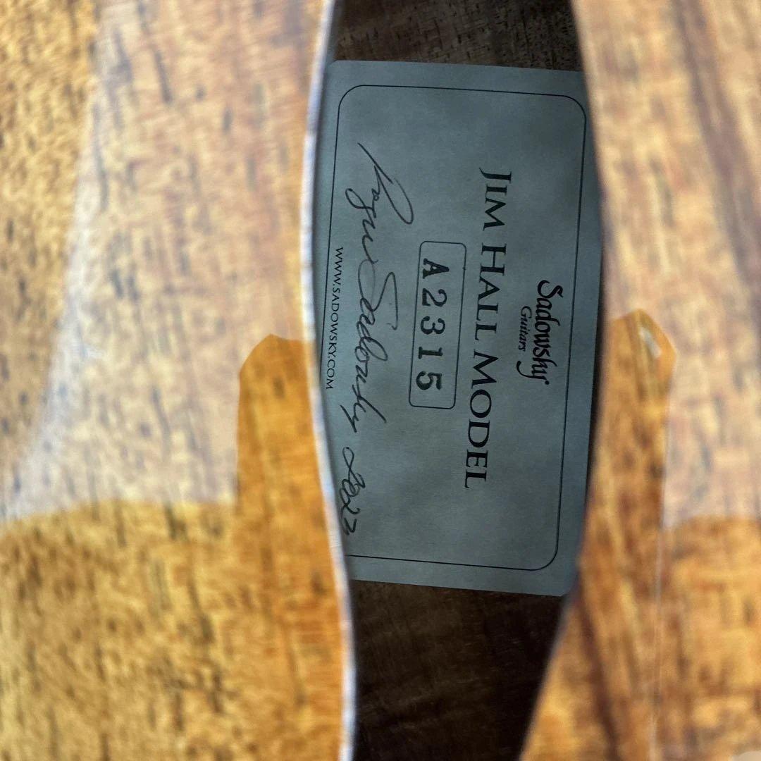 希少Sadowsky Jim Hall 12台限定koa材2024未使用フルアコ