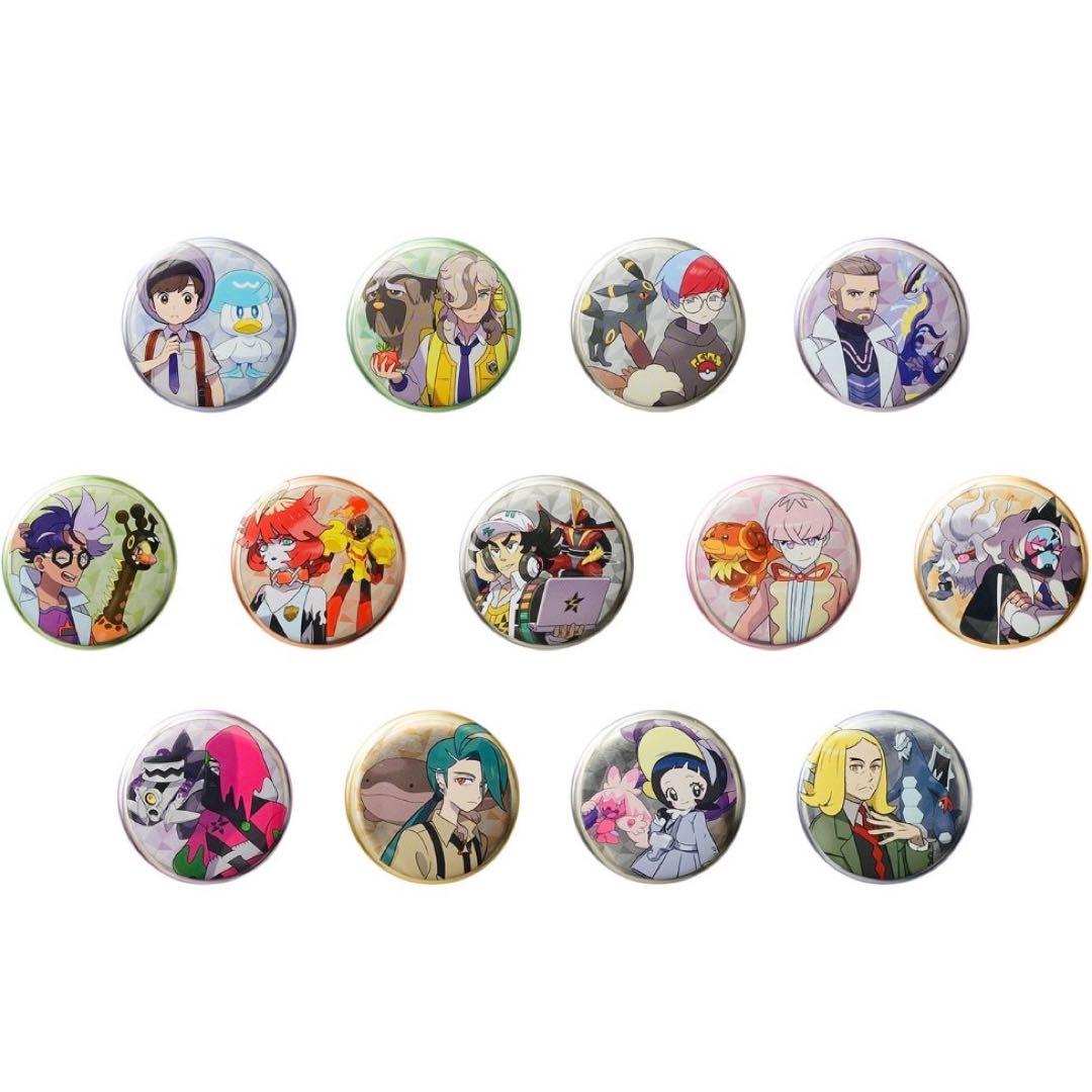 ポケモン 缶バッジ コレクション パルデア編 チリ ナンジャモ グルーシャ