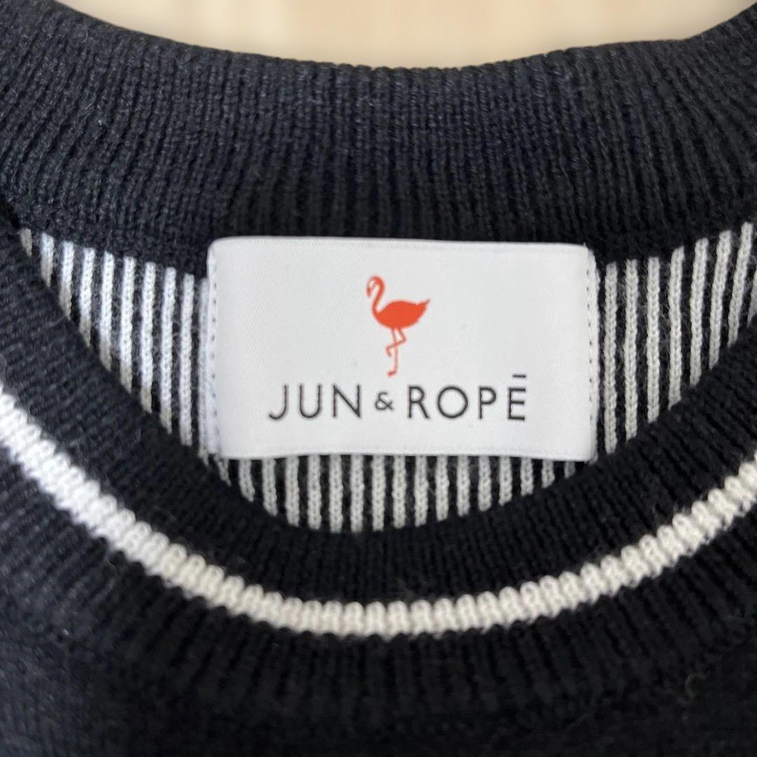 【美品】jun&rope ビックロゴ　ニット　セーター