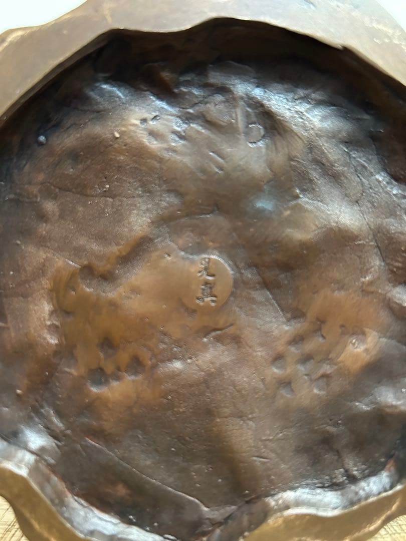 【董芸】高岡銅器 名匠 晃真 作 銅製 孔雀摘龍耳鶴足 香炉