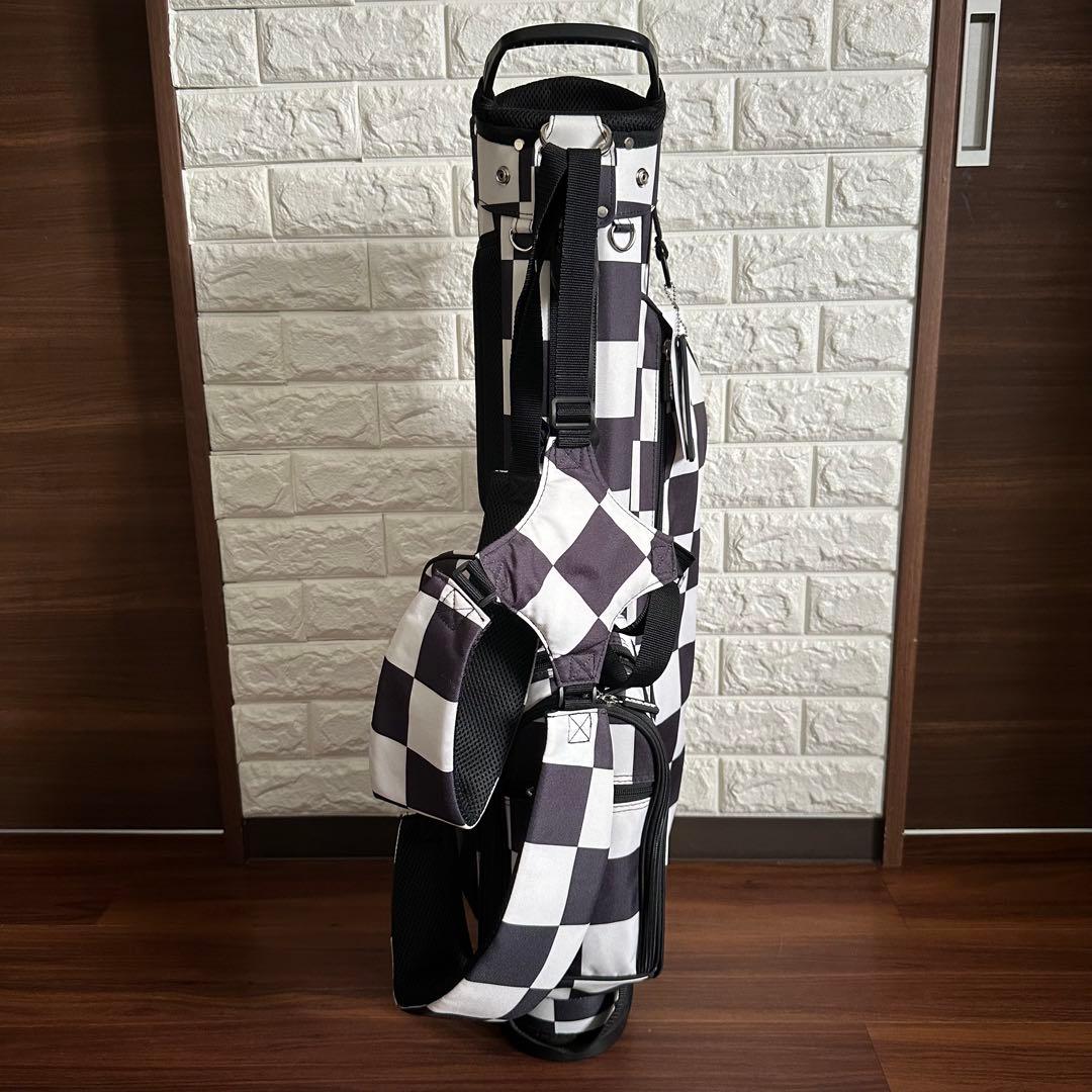 未使用 AZROF スタンド 6.5型 キャディバッグ チェッカーBK