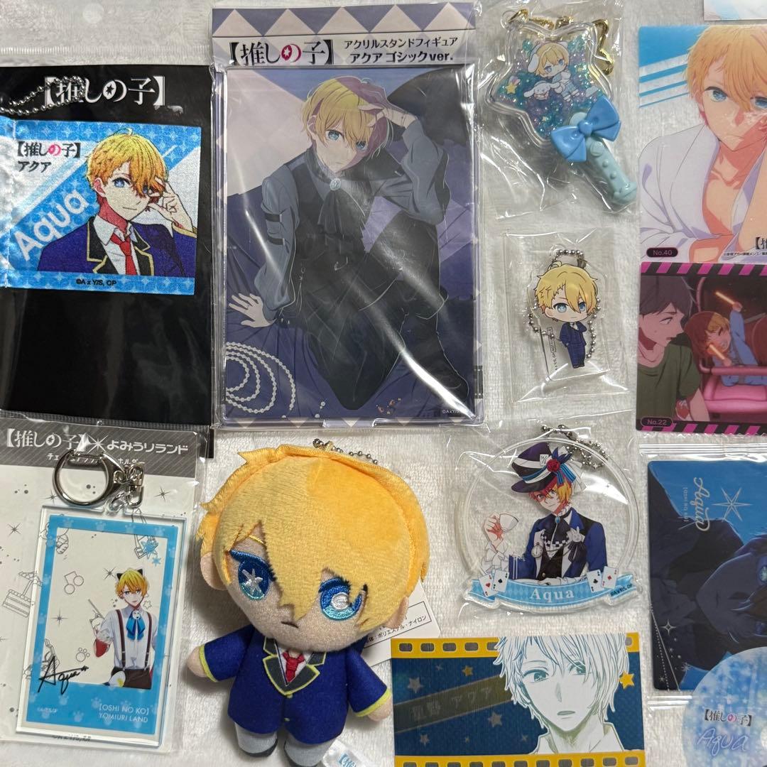 推しの子 アクア 缶バッジ チェキ アクスタ サンリオ ステッカー セット
