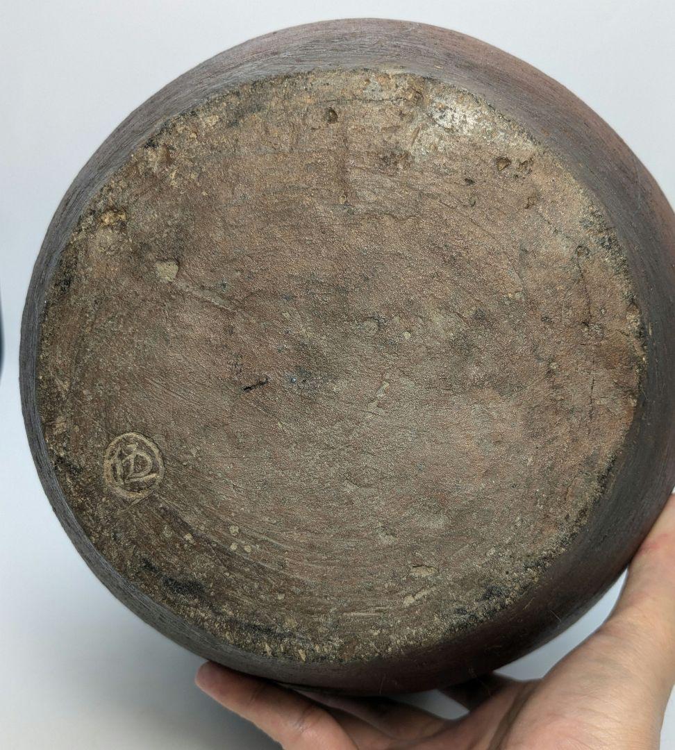 室町末期～江戸初期 古備前 波状文壷 壺 備前焼 つぼ 置物 飾り物 造花用花入