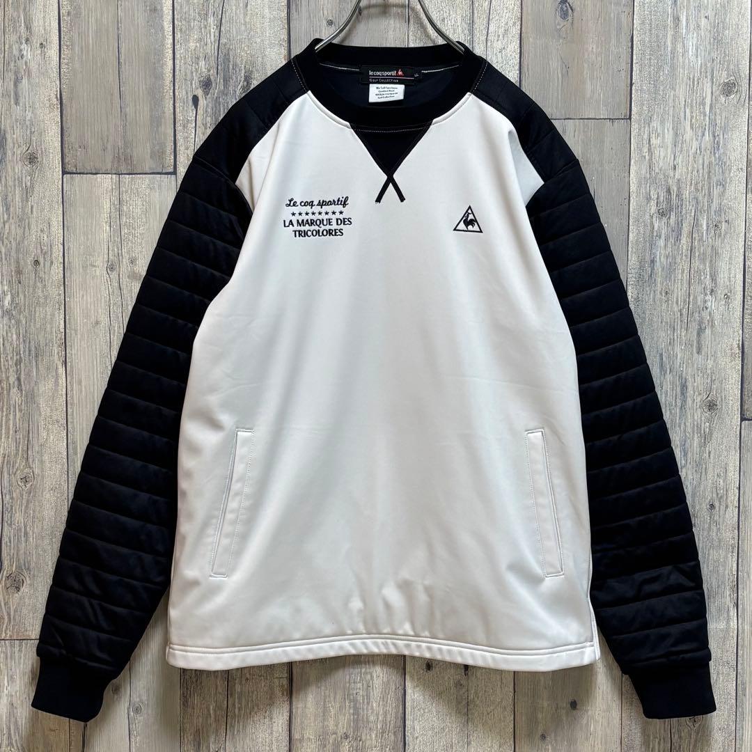 ルコックスポルティフゴルフ　ハイブリッド　裏起毛　スウェット　サイドジップ　LL