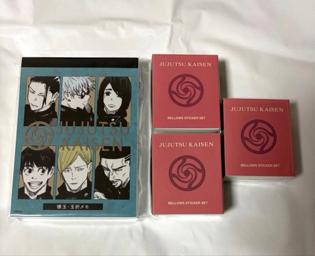 呪術廻戦 メモ帳 ベローズ ステッカー ジャンフェス