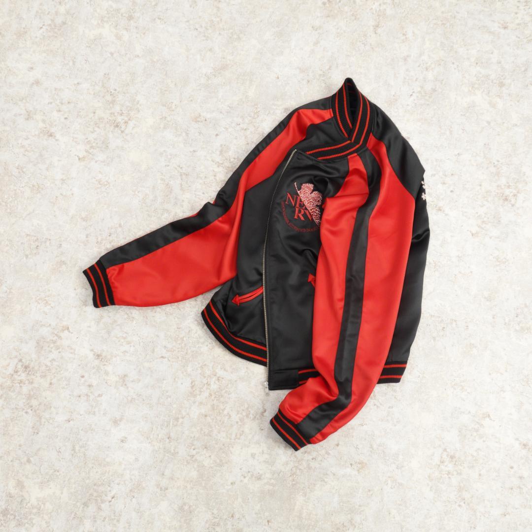 エヴァンゲリオン × NISHIKI ２号機 月下桜吹雪スカジャン XL レッド