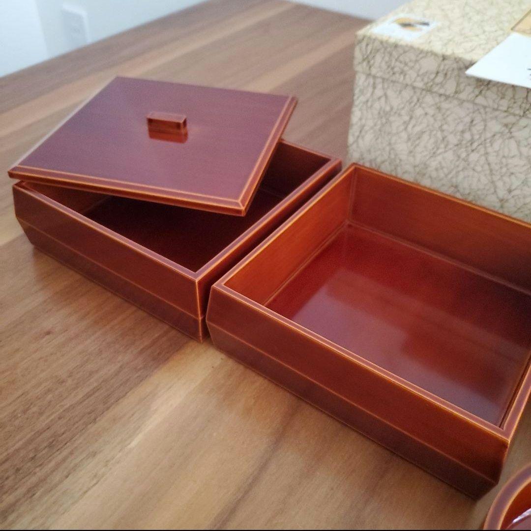 未使用★飛騨春慶塗 漆塗り 箱付き