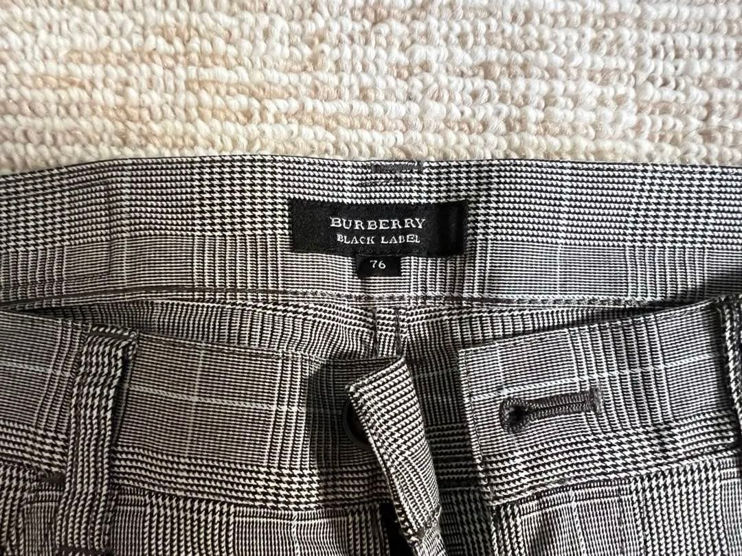 バーバリー チェック柄パンツ 76サイズ