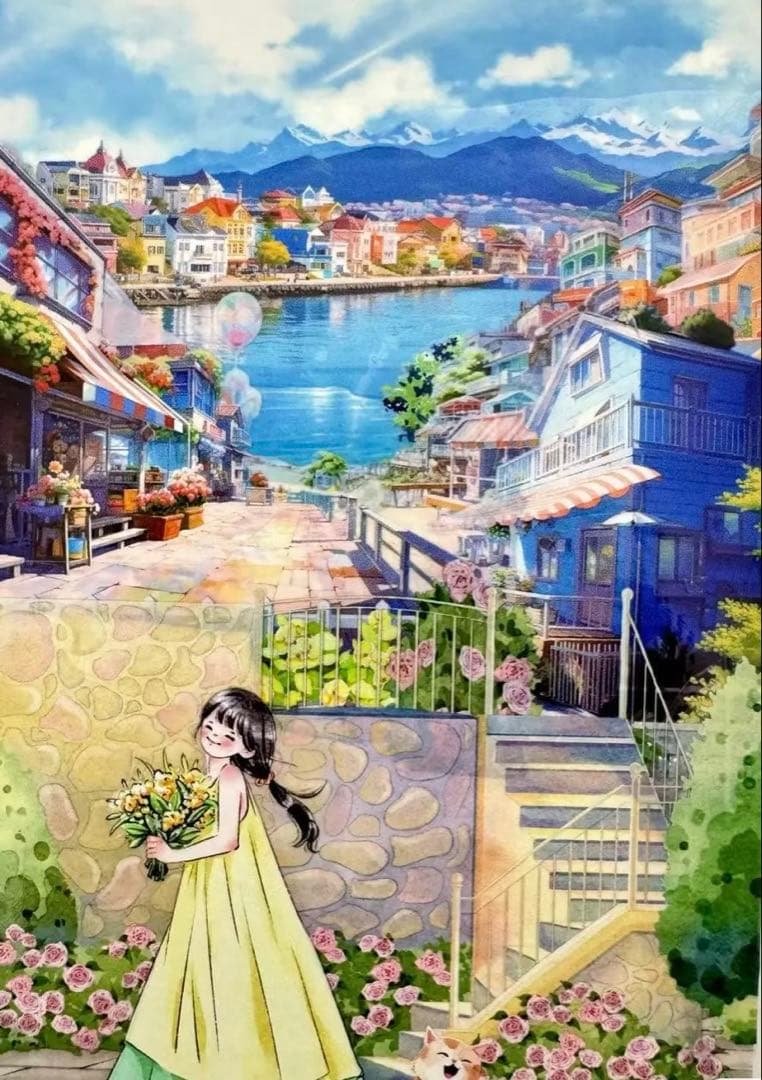 海外マスキングテープ巻売り 幻海桑汐 風景マスキングテープ人物マステ