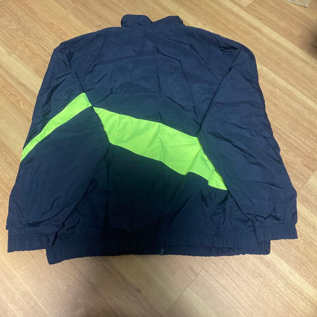 Nike 黒ライムグリーン　ナイロン生地　セットアップ　上2XL 下 XL 希少