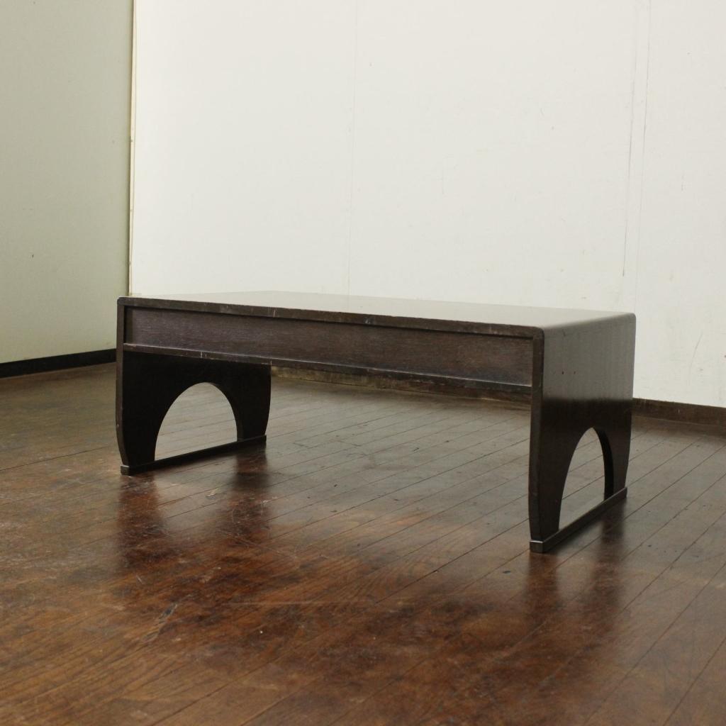 古い文机！抽斗3杯！和時代物テーブルローボードテレビ台古民家古家具作業台黒柿模様